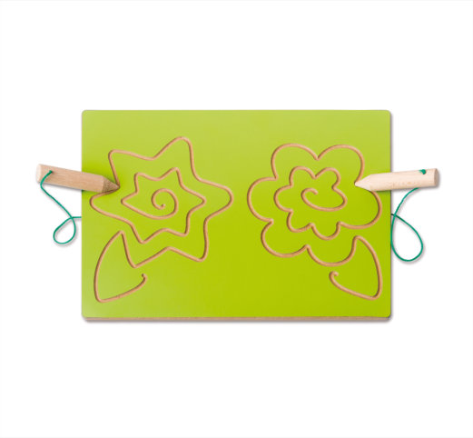 Holzgraphomotorisches Brett BLUME