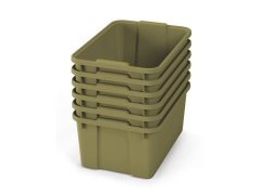 Velké plastové boxy - OPTIMA - Světle zelené (6 ks.)