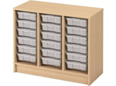 Skříňka s kontejnery - OPTIMA - M - 18 malých kontejnerů (více barev)