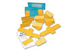 Taktiles Domino mit Texturen und Formen