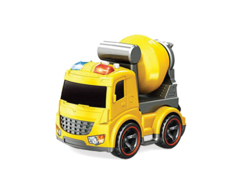 Concrete mixer with sound and lights