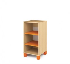 Skříň policová úzká oranžová FRESH (modul 15)