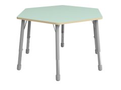 Höhenverstellbarer Tisch Sechseck - Mint