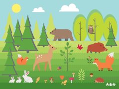 Children's carpet FOREST (4 x 3 m)