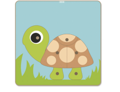 Wooden puzzle with pins - Turtle