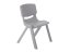 Children's plastic chair gray - Velikost: 46 cm