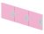 Tür für Kleiderschrank - CUBO - Rosa (3 Stück)