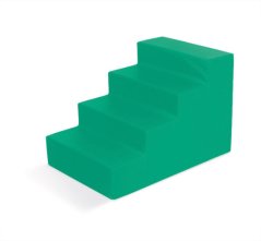 Schaumstoffelement TETRIS Treppenform (90x60x60 cm)