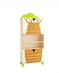 Shelving cabinet (tree, SAFARI), on legs