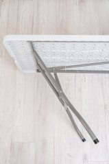 Plastic folding table