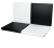 Four-piece folding mat- Black and white