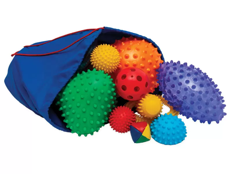 Velká sada senzorických doplňků v tašce