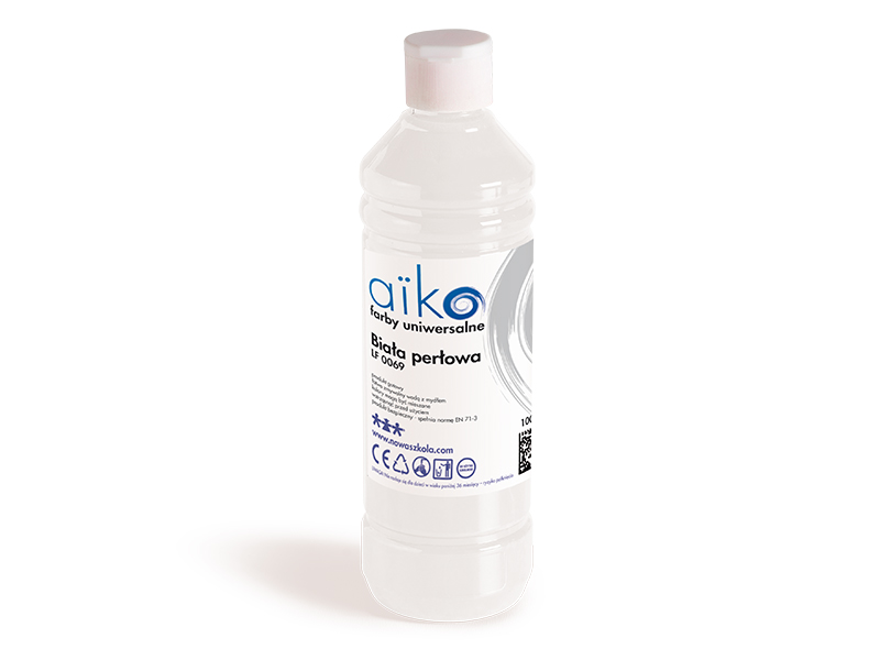 Perleťová tempera 1L bílá
