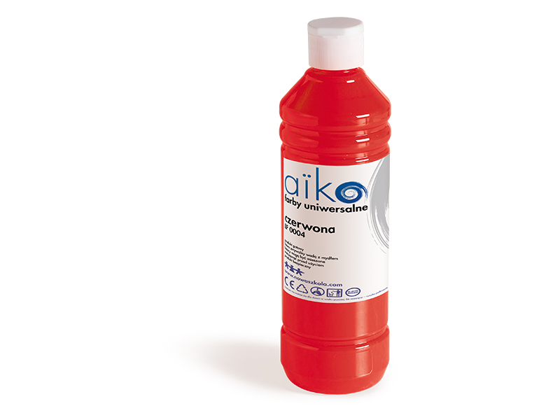 Akrylová barva 500ml červená